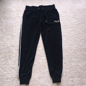 NWOT FILA Velour Joggers